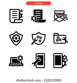 setup icon isolated sign symbol vector illustration - Collection of high quality black style vector icons

