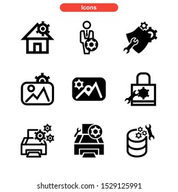 setup icon isolated sign symbol vector illustration - Collection of high quality black style vector icons
