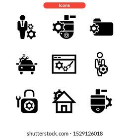 setup icon isolated sign symbol vector illustration - Collection of high quality black style vector icons
