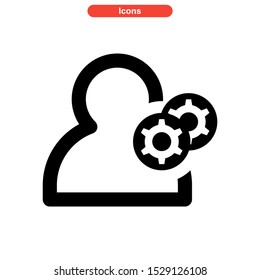 setup icon isolated sign symbol vector illustration - high quality black style vector icons
