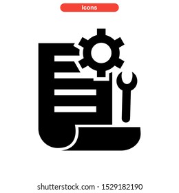 setup icon isolated sign symbol vector illustration - high quality black style vector icons
