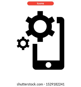 setup icon isolated sign symbol vector illustration - high quality black style vector icons
