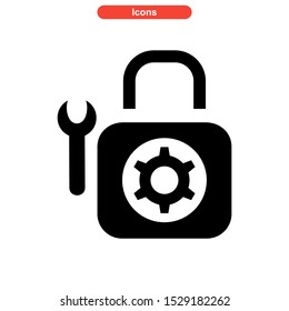 setup icon isolated sign symbol vector illustration - high quality black style vector icons
