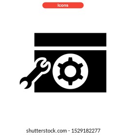 setup icon isolated sign symbol vector illustration - high quality black style vector icons
