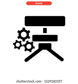 setup icon isolated sign symbol vector illustration - high quality black style vector icons
