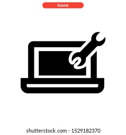 setup icon isolated sign symbol vector illustration - high quality black style vector icons
