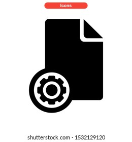 setup icon isolated sign symbol vector illustration - high quality black style vector icons
