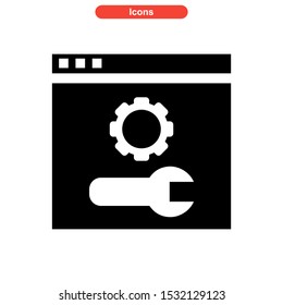 setup icon isolated sign symbol vector illustration - high quality black style vector icons
