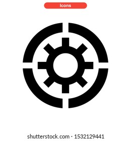 setup icon isolated sign symbol vector illustration - high quality black style vector icons
