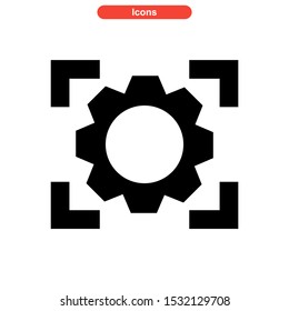 setup icon isolated sign symbol vector illustration - high quality black style vector icons
