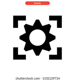 setup icon isolated sign symbol vector illustration - high quality black style vector icons
