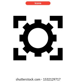 setup icon isolated sign symbol vector illustration - high quality black style vector icons
