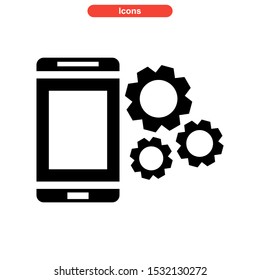 setup icon isolated sign symbol vector illustration - high quality black style vector icons
