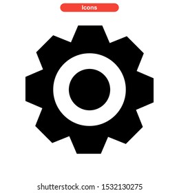 setup icon isolated sign symbol vector illustration - high quality black style vector icons
