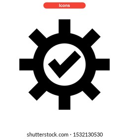 setup icon isolated sign symbol vector illustration - high quality black style vector icons
