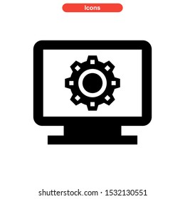 setup icon isolated sign symbol vector illustration - high quality black style vector icons
