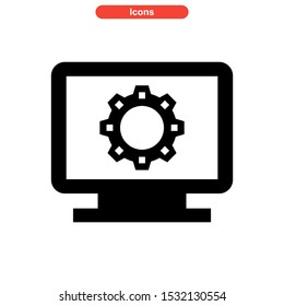 setup icon isolated sign symbol vector illustration - high quality black style vector icons
