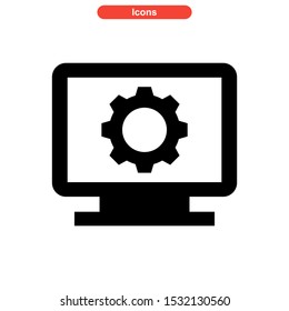 setup icon isolated sign symbol vector illustration - high quality black style vector icons
