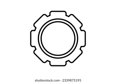 setup icon. Icon related to setup and action. line icon style. Simple vector design editable