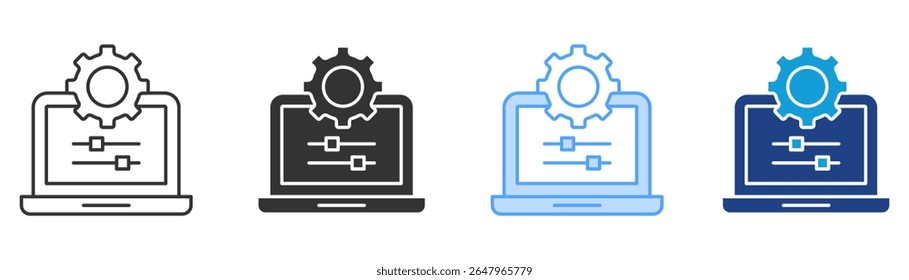 Setup Icon Set Multiple Style Collection
