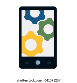 setup phone flat icon