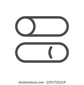 Setup and settings related icon outline and linear vector.