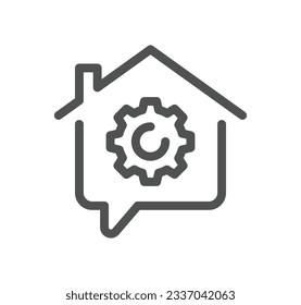 Configuración y esquema de iconos relacionados y vector lineal.
