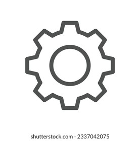 Setup and settings related icon outline and linear vector.