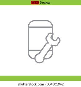 Setup smartphone icon
