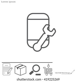 Setup smartphone icon