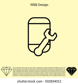 Setup smartphone icon