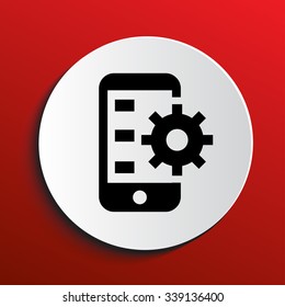 Setup smartphone icon eps10