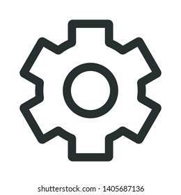 setup symbol - minimal line web icon. simple vector illustration. concept for infographic, website or app.