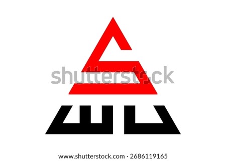 SEU Letter Logo in Triangle – Modern, Minimalist, Geometric Branding for Business or Creative Identity