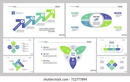 Seven Business Slide Templates Set