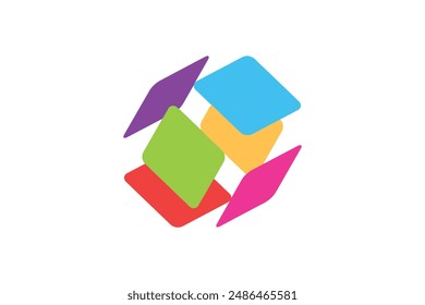 Seven Color Icon vector d