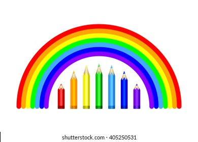 Seven colors. Vector EPS10
