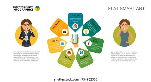 Seven Communication Options Slide Template