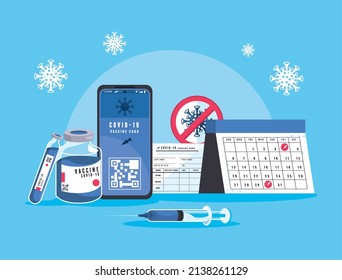 seven covid19 vaccine set icons