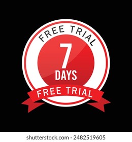 Seven Days Trial Unique Vector Design
