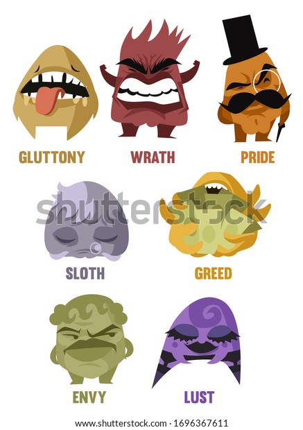 seven deadly sins as\
cartoon characters 