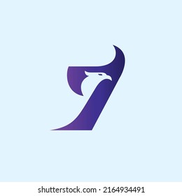 Seven Eagle Logo, Eagle head Logo, Seven Icon