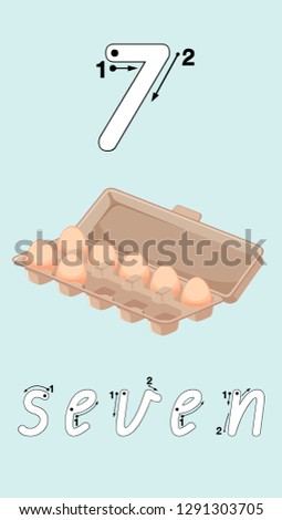 Similar – Image, Stock Photo Eggs in a carton