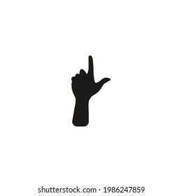 seven fingers icon vector on a white background