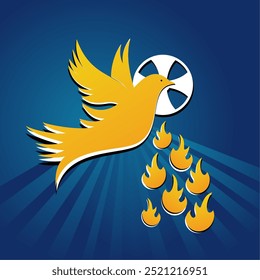 The Seven Gifts of the holy spirit vector illustration