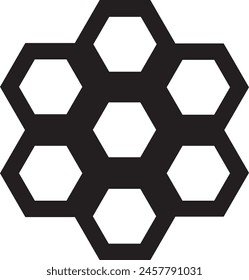 Seven Hexagons icon with arts-06