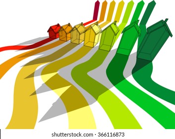 seven houses certified in seven energetic classes 