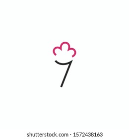 seven Ice Cream logo vector concept with simple, minimalist and modern styles