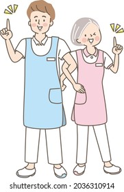 Seven international healthcare workers laughing with their arms crossed