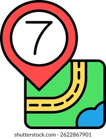 Seven Line vector Icon Design